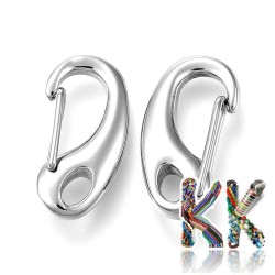 304 Stainless steel snap-on carabiners - 21 x 11 x 5 mm