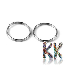 304 Stainless steel key rings - ∅ 15 x 1.8 mm
