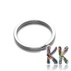 304 Stainless steel key rings - ∅ 30 x 3 mm