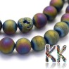 Natural plated agate druses - ∅ 8 mm - ball