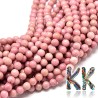 Tumbled beads in the shape of balls of rhodonite mineral with a diameter of 4 mm with a hole for a thread with a diameter of 1 mm. The beads are completely natural without any coloring.Country of origin: MongoliaTHE PRICE IS FOR 1 PCS.
