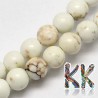 Tumbled beads in the shape of balls made of natural white mineral Magnezite with a diameter of 4 mm with a hole for a thread with a diameter of 1 mm. The beads are completely natural without any dyeing.
Country of origin: China
THE PRICE IS FOR 1 PCS.