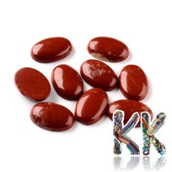 Mineral cabochon - red jasper -30 x 20 x 7 mm - oval