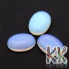 Mineral cabochon - synthetic opal - 25 x 18 x 5-7 mm - oval