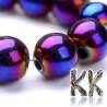 Synthetic plated nemag. hematite - ∅ 6 mm - ball - quality A