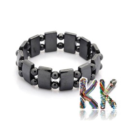 Bracelet made of magnetic hematite beads - 26