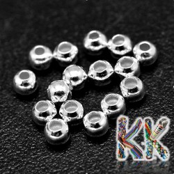 Separating bead made of sterling silver (925 Ag) - ball - Ø 2 mm