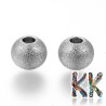 304 Stainless steel separating bead with stardust - ball - ∅ 8 mm