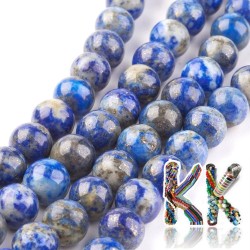 Přírodní lapis lazuli - ∅ 8 mm - kulička - kvalita AB