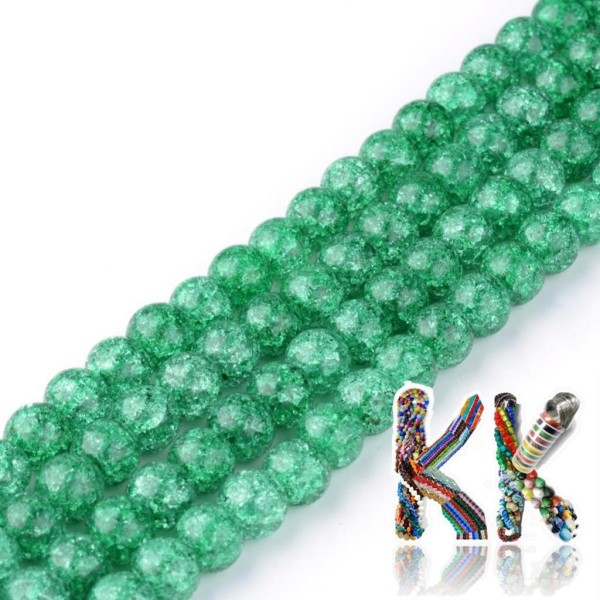 Synthetic cracked crystal - ∅ 6 mm - one-color beads