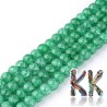 Beads made of one-color synthetic cracked crystal with a diameter of 6 mm and a thread width of 1 mm. The beads are surface-dyed and their color may change on contact with water or sweat.
THE PRICE IS FOR 1 PCS.