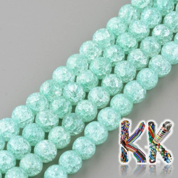 Synthetic cracked crystal - ∅ 6 mm - one-color beads