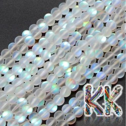 Synthetic matte moonstone - ∅ 6 mm - ball