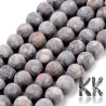 Cut and unpolished (frosted) round beads made of natural mineral maifanite with a diameter of 8 mm with a hole for a thread with a diameter of 1 mm. The beads are absolutely natural without any dye.
Country of origin: China
THE PRICE IS FOR 1 PCS.