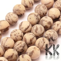 Přírodní zmatnělý živec - ∅ 8 mm - kulička