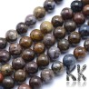 Tumbled round beads made of natural mineral pietersite (storm stone) with a diameter of 6 mm and a hole for a thread with a diameter of 1 mm. The beads are absolutely natural without any dye.
Country of origin: Brazil
THE PRICE IS FOR 1 PCS.