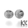 304 Stainless steel separating bead with stardust - ball - ∅ 6 mm