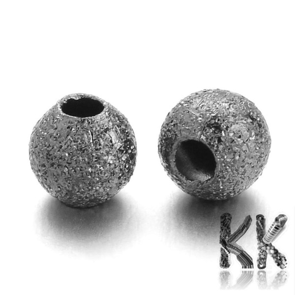 304 Plated stainless steel separating bead with stardust - ball - ∅ 8 mm