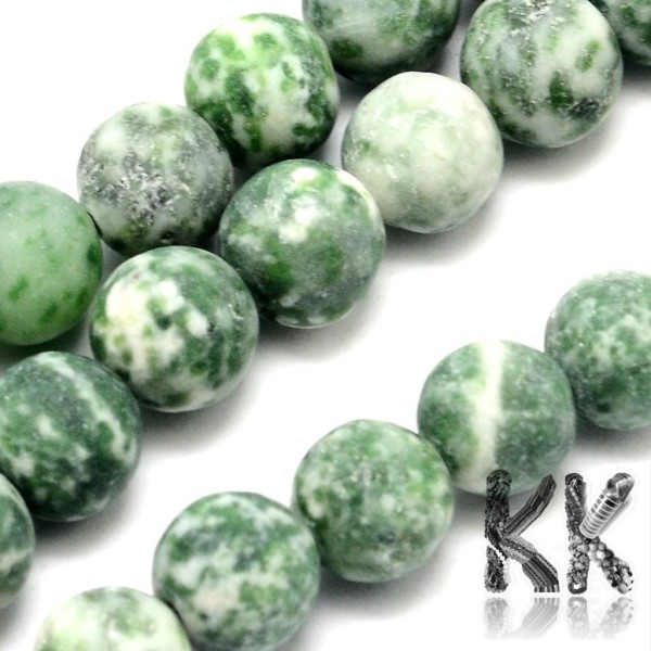 Natural opaque green jasper - ∅ 4 mm - ball