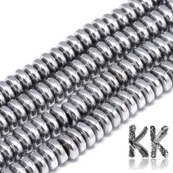 Synthetic plated nemag. hematite - ∅ 6 x 2.5 mm - disc