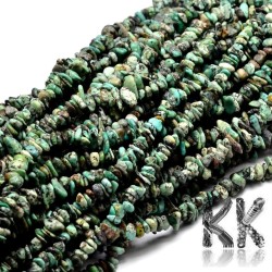 Natural African turquoise - fragments - 4 x 15 - 5 x 8 mm - weight 5 g (approx. 6 cm)
