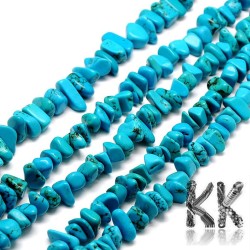 Natural sinkiang turquoise - fragments - 7 x 14 - 6 x 10 mm - weight 5 g (approx. 3.5 cm)