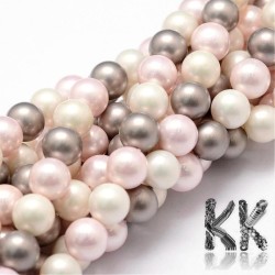 Seashell beads - balls - ∅ 8 mm- quality A