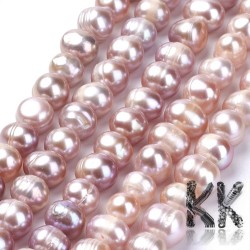 Natural pearls - ∅ 8 ~ 9x7 ~ 10 mm - ovals