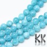 Tumbled round beads made of natural mineral jade imitating amazonite with a diameter of 8 mm with a hole for a thread with a diameter of 1 mm. The beads are absolutely natural and have been surface-colored.
Country of origin: China
THE PRICE IS FOR 1 PCS.