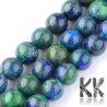 Synthetic azurite - ∅ 8 -9 mm - colored ball.