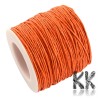 Waxed cotton cord - ∅ 1 mm - roll 90 meters