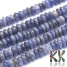 Tumbled round beads in the shape of rondelles made of natural mineral tanzanite with a diameter of 6 mm and a height of 2.5-3 mm and a hole for a thread with a diameter of 0.5 mm. Tanzanite is a very rare violet-blue variety of the mineral zoisite and is one of the rarest minerals on the planet. The beads are absolutely natural without any dye.
Country of origin: Tanzania
THE PRICE IS FOR 1 PCS.