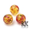 Bead-shaped beads imitating natural amber made of colored resin with a diameter of 8 mm with a hole for a thread with a diameter of 2 mm.
Country of origin: China
THE PRICE IS FOR 1 PCS.