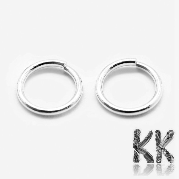Connecting rings made of sterling silver (925 Ag) - ∅ 7 mm