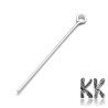 Knitting needle made of sterling silver (925 Ag) - 30 mm
