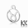 316L stainless steel pendant - zodiac sign - 13.4 x 10.8 x 1 mm