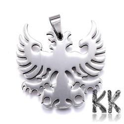 Pendant made of 304 stainless steel - eagle - 34 x 36 x 2 mm