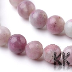 Přírodní fialový turmalín dobarvený - ∅ 8 mm - kulička