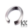 Linking ring made of 201 stainless steel with dimensions 15 x 13 x 2.5 mm. The ring is used to attach the pendant to chains and straps.
THE PRICE IS FOR 1 PCS.