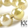 Imitation jade - plated balls - ∅ 8 mm