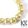 Imitation jade - plated balls - ∅ 8 mm