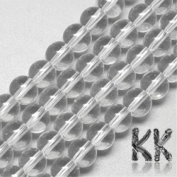 Matte beads - transparent - ∅ 8 mm (3 pcs)