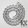 Matte beads - transparent - ∅ 8 mm (3 pcs)