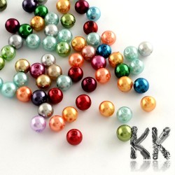 Mix of imitation pearls (ABS plastic) - Ø 8 (amount 25 g).