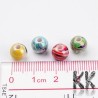 Mix of acrylic rainbow beads (AB color) - Ø 8 (amount 25 g).