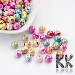 Mix akrylových duhových korálků ( AB barva ) -  Ø 8  ( množství 25 g).