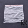 ZIP bag closable with a size of 8 x 12 cm and a single-sided thickness of 0.03 mm.MENTIONED PRICE FOR approx. 100 PCS.