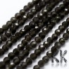 Tumbled and faceted round beads made of obsidian mineral with a diameter of 2-3 mm with a hole for a thread with a diameter of 0.5 mm. The beads are absolutely natural without any dye.
Country of origin Mexico, Russia
THE PRICE IS FOR 1 PCS.