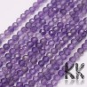 Tumbled and faceted round beads made of amethyst mineral with a diameter 3 mm and with a hole for a bushing with a diameter of 0.5 mm. The beads are absolutely natural without any dye. The beads have been cut by the manufacturer and have a uniformly declared quality in grade A.
Country of origin Brazil, Uruguay, South Africa, India, Argentina
THE PRICE IS FOR 1 PCS.