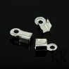 Iron cord ends for strap up to 3.5 mm wide. The tip has dimensions of 9 mm in height, 3.5 mm in width and 4 mm in depth. The eye of the terminal has a thread with a diameter of 2 mm. Terminals are sold in pairs (ie in two pieces).
THE PRICE IS FOR 2 PCS (1 pair).